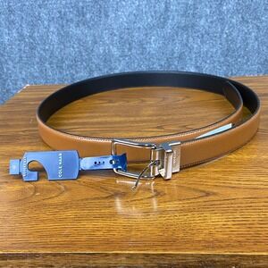 Cole Haan XL Mens Belt Reversible Tan Black Leather Dress Belt Size 42-44 NWT$80